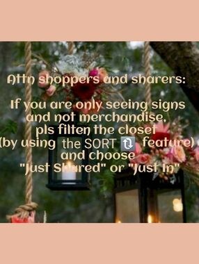 Attention Shoppers and Sharers--Use SORT🔃 for Merchandise